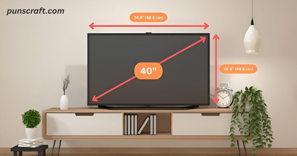 How Wide is a 40-Inch TV and also view the stand designs which fit perfect on it with their width impact